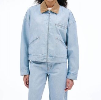 Slvrlake Denim Camden Garage Jacket In Mirror Lake Wash