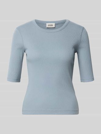 Drykorn Drykorn Regular Fit Longsleeve mit Rundhalsausschnitt Modell Selay in Bleu, Gr&ouml;&szlig;e XL