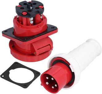 OEM Toma De Corriente Industrial De 5 Pines, Conector De Alimentaci&oacute;n Trif&aacute;sico Impermeable Ip67 380-415v 63a 3p + N + E