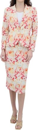 La Petite Robe Di Chiara Boni Lumi Jacket/skirt Set In Summer Wind