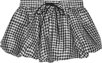 Ganni Gonna a quadri - Nero