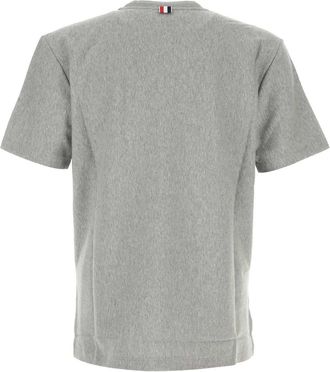Thom Browne Mens Grey Cotton T-Shirt Medgrey