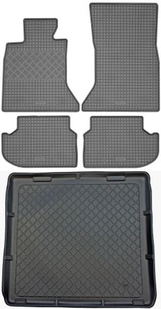 OEM Bmw Serie 5 F11 Touring Kombi (5 Puertas) De Junio De 2013 A Abril De 2017. Juego De Alfombrillas De Goma Para Coche Y Alfombrilla Para Maletero