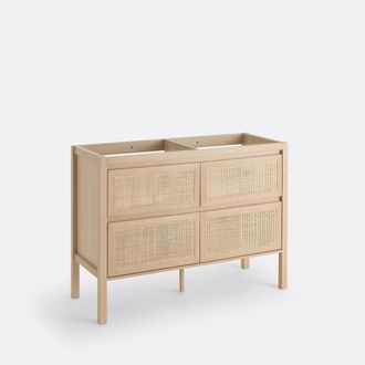 La Redoute Interieurs Wastafelmeubel met 4 lades in riethout L120cm, Lumpa