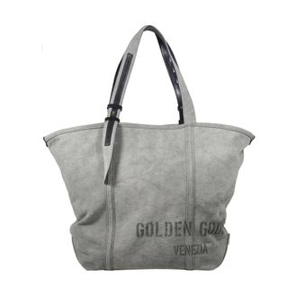 Golden Goose Tote Bags, female, Gray, Size: ONE SIZE Shopping 24.7 With Print