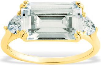 Sterling Forever Cubic Zirconia Ring in Gold at Nordstrom, Size 8