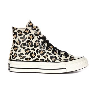 Converse Sneakers Hi-Top con Stampa Leopardata - - Shoes - Donna - Marrone - 36 EU
