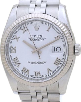 Rolex Datejust Stainless Steel gold (18K) Wristwatch (Pre-Owned)