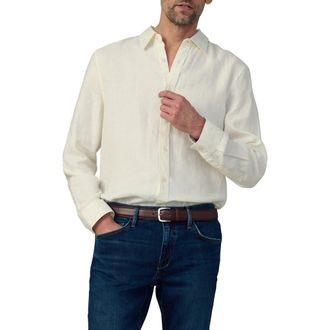 Joe's Jakob Linen Button-Up Shirt in Sea Salt at Nordstrom Rack, Size Medium