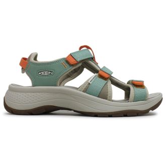 Keen Astoria West Open Toe Textile Synthetic Womens Comfort Sandals - Granite Green Tangerine - Size:UK 5.5