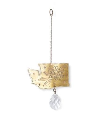 Matr Boomie Washington State Rhododendron Engraved Suncatcher in Brass at Nordstrom