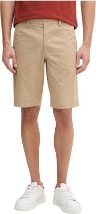 Lacoste Stretch Twill Chino Shorts - Heren - Korte broeken - Beige - Maat: W30 Katoen