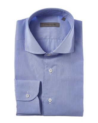 Corneliani Checked Poplin Dress Shirt