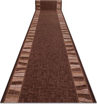 RugsX Rugsx - Runner anti-slip linea gum brown 100cm brown 100x350 cm