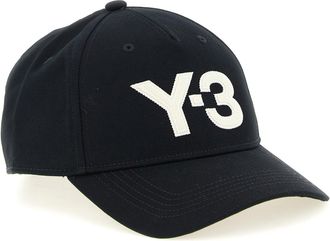 Yohji Yamamoto Logo-Embroidered Cotton Baseball Cap - Black