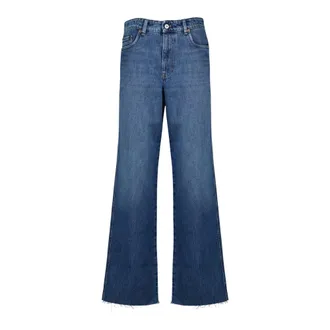 Miu Miu Five-pocket denim jeans - female - Miu Miu - Flare Jeans - Blue - W28 - Jeans