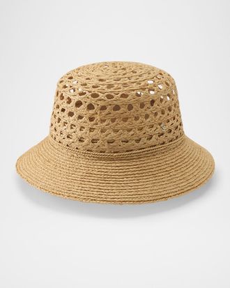 Helen Kaminski Indra Braided Raffia Bucket Hat