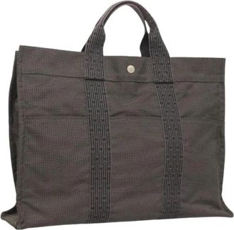 Herm&egrave;s Pre-owned Tote Bags, female, Gray, Size: ONE SIZE Pre-owned Vintage Tote