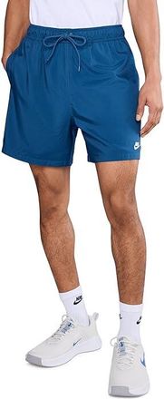 Nike Club Flow Shorts Mens Workout Court Blue/White : 2XL 6, Polyester