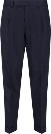Pantaloni Torino Blue Virgin Wool And Cashmere Trouser