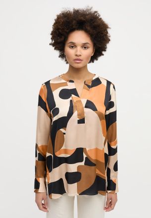 Eterna Longbluse ETERNA LOOSE FIT, Damen, Gr. 40, orange, 100% Viskose, Blusen Longbluse