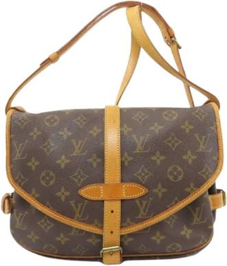 Louis Vuitton Pre-owned Schoudertas - Dames - Vintage Schoudertas - Bruin - ONE Size - Vintage