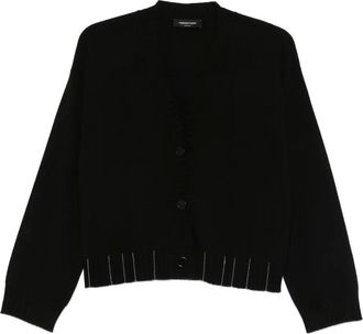 Fabiana Filippi Cardigan con scollo a V - Nero