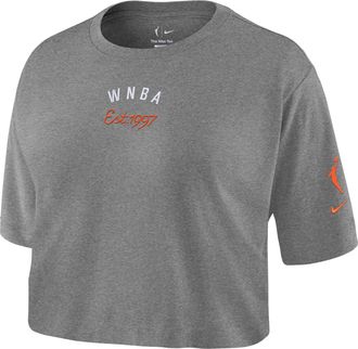 Nike Womens WNBA WNBA Cropped T-Shirt in Grey | IR1512-063