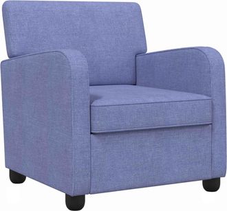 vidaXL Sill&oacute;n Azul Jeans Tela Vidaxl