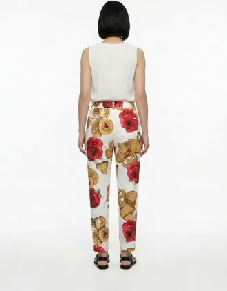 Dolce & Gabbana Teddy Bear & Rose Print Cotton Joggers - Multicolor