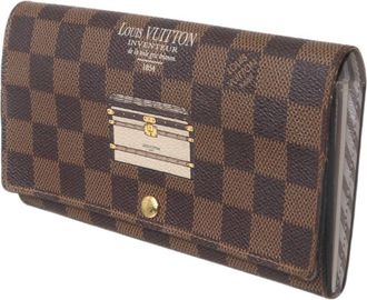 Louis Vuitton Damier Brown Long Wallet (Bi-Fold) (Pre-Owned)