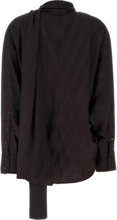 Sportmax Womens Dark Brown Viscose Corsaro Shirt Cioccolato Exterior: Giacche E Gilet Jacket