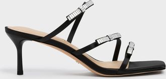 Charles & Keith Jessy Gem-Bow Heeled Sandals