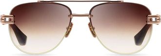 Dita Eyewear Grand-Evo Two Gradient Brown Tinted Sunglasses with Double Bridge Design