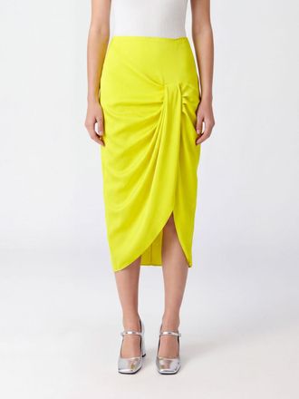 Stella McCartney Gonna tubino midi in jersey drappeggiato con vita alta e orlo asimmetrico