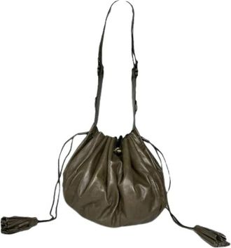 Givenchy Pre-owned Leather Bucket Bag - unisex - Vintage Tas - Groen - ONE Size - Leer - Vintage
