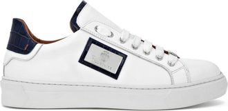 Billionaire Boys Club Croco Printed Nappa Leather Lo-Top Sneakers - Heren - Sneakers - Wit - 45 EU - Leer - Schoenen