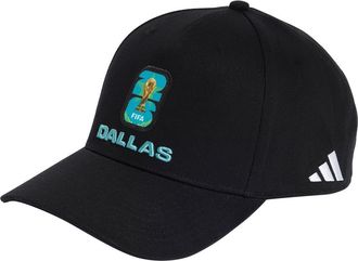 adidas FIFA World Cup 2026 Dallas Adjustable Twill Ball Cap in Black/White at Nordstrom
