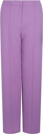 Ferragamo Womens Straight-Leg Trousers In Purple