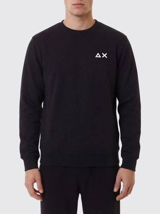 Sun 68 Felpa a girocollo in misto cotone con logo Sun68