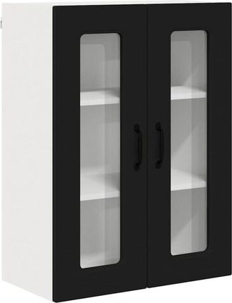 vidaXL Kitchen Wall Cabinet Black 60 x 31 x 80 cm Engineered Wood vidaXL