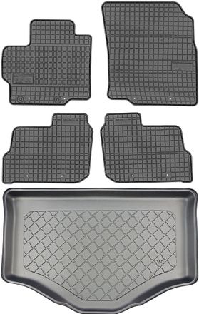 OEM Juego De Alfombrillas De Goma Para Coche Y Alfombrilla Para Maletero Para Mitsubishi Space Star Hatchback (marzo De 2013 A 2019)