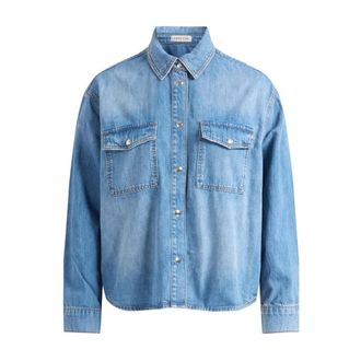 Anine Bing Denim Shirts, female, Blue, Size: XS Paxton Shirt