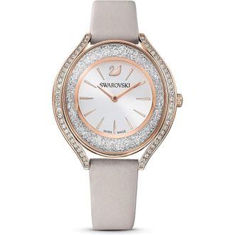Swarovski Crystalline Aura leren horloge - Dames - Horloges - Veelkleurig - ONE Size - Leer - Accessoires