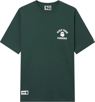 Fingercroxx T-shirt con grafica - Verde