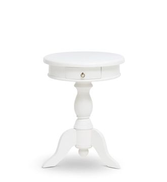 Moycor Mesa auxiliar madera blanca d. 50 cm