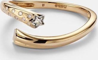 Roxanne First Shooting Star 14kt gold ring with diamonds