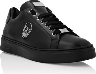 Philipp Plein Low-Top Sneakers Skull Unisex in Black/black at Nordstrom, Size 35