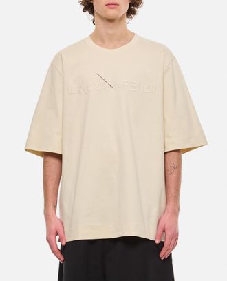 Fendi Beige Oversized T-Shirt
