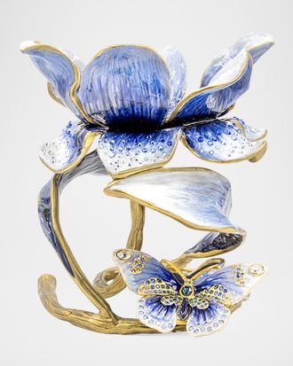 Jay Strongwater Aimee Floral 7 Pillar Candle Holder